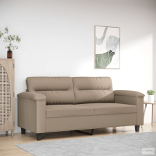 vidaXL Kétszemélyes tópszínű mikroszálas szövetkanapé 140 cm bútor