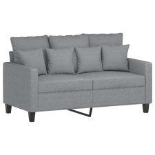 vidaXL kétszemélyes világosszürke szövetkanapé 120 cm (359259) bútor