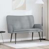 vidaXL Kétüléses Kanapé Világosszürke 115 x 61 x 87 cm Szövet