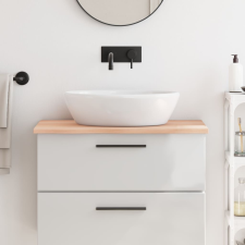 vidaXL Kezeletlen tömör fa fürdőszobai pult 80x60x2 cm fürdőszoba bútor