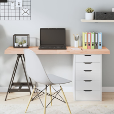 vidaXL Kezeletlen tömör tölgyfa asztallap 140x50x6 cm bútor