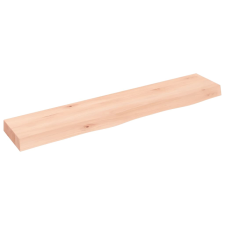 vidaXL kezeletlen tömör tölgyfa fali polc 100x20x6 cm (363559) bútor