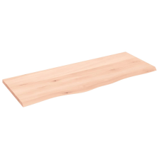 vidaXL kezeletlen tömör tölgyfa fali polc 100x40x2 cm (363563) bútor