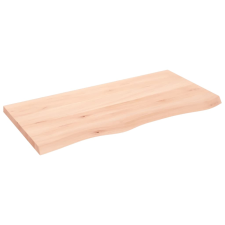 vidaXL kezeletlen tömör tölgyfa fali polc 100x50x(2-4) cm (363567) bútor