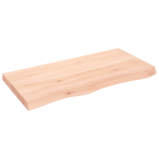 vidaXL kezeletlen tömör tölgyfa fali polc 100x50x(2-6) cm (363568) bútor