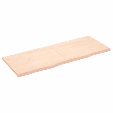 vidaXL kezeletlen tömör tölgyfa fali polc 160x60x(2-4) cm (363594) bútor