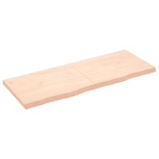 vidaXL kezeletlen tömör tölgyfa fali polc 160x60x(2-6) cm (363595) bútor