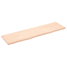vidaXL kezeletlen tömör tölgyfa fali polc 180x50x(2-4) cm (363600) bútor