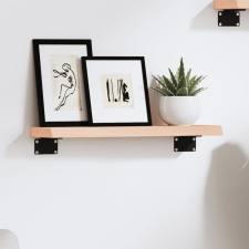 vidaXL kezeletlen tömör tölgyfa fali polc 40 x 10 x 2 cm bútor