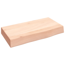 vidaXL kezeletlen tömör tölgyfa fali polc 40x20x6 cm (363505) bútor