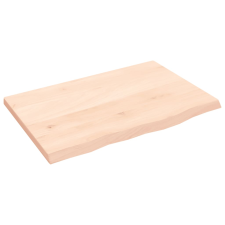 vidaXL kezeletlen tömör tölgyfa fali polc 60x40x2 cm (363527) bútor