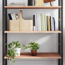 vidaXL kezeletlen tömör tölgyfa fali polc 80x40x2 cm bútor