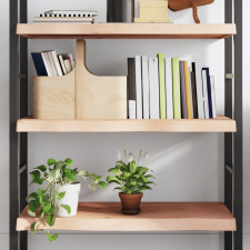 vidaXL kezeletlen tömör tölgyfa fali polc 80x60x(2-6) cm bútor