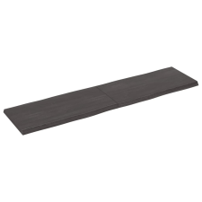 vidaXL kezelt sötétszürke tömör tölgyfa asztallap 160x40x4 cm (364034) bútor