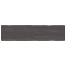 vidaXL kezelt sötétszürke tömör tölgyfa asztallap 160x40x6 cm bútor
