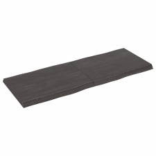 vidaXL kezelt sötétszürke tömör tölgyfa asztallap 160x60x6 cm (364039) bútor