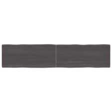 vidaXL kezelt sötétszürke tömör tölgyfa asztallap 180x40x6 cm bútor