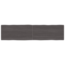 vidaXL kezelt sötétszürke tömör tölgyfa asztallap 200x50x6 cm bútor