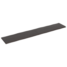 vidaXL kezelt sötétszürke tömör tölgyfa asztallap 220x40x4 cm (364052) bútor