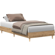 vidaXL kézműves tölgy szerelt fa ágykeret matrac nélkül 90x190 cm (861092) ágy és ágykellék