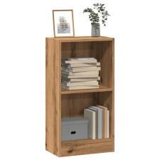 vidaXL kézműves tölgy szerelt fa könyvespolc 40 x 24 x 76 cm bútor