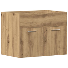 vidaXL kézműves tölgy szerelt fa mosdószekrény 60x38,5x46 cm (862024) fürdőszoba bútor