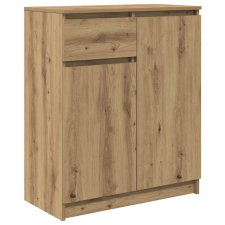 vidaXL kézműves tölgy szerelt fa tálalószekrény fiókos 71x35x84 cm (861597) bútor