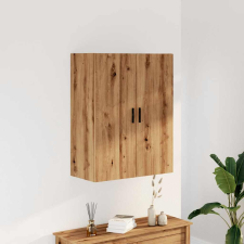 vidaXL kézműves tölgy színű fali szekrény 69,5x34x90 cm bútor