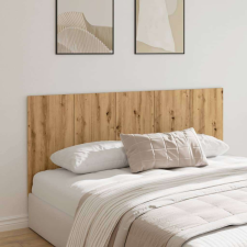 vidaXL kézműves tölgy színű szerelt fa ágyfejtámla 200x1,5x80 cm ágy és ágykellék