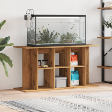 vidaXL kézműves tölgy színű szerelt fa akváriumi állvány 120x40x60 cm halfelszerelések