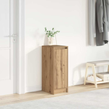 vidaXL kézműves tölgy színű szerelt fa cipősszekrény 29,5x34x76 cm bútor