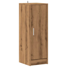 vidaXL kézműves tölgy színű szerelt fa cipőszekrény 32x35x92 cm (856709) bútor