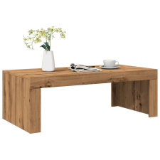 vidaXL kézműves tölgy színű szerelt fa dohányzóasztal 102 x 50 x 35 cm bútor