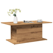 vidaXL kézműves tölgy színű szerelt fa dohányzóasztal 102x55,5x40 cm bútor