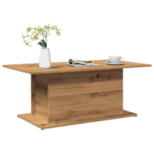 vidaXL kézműves tölgy színű szerelt fa dohányzóasztal 102x55,5x40 cm bútor