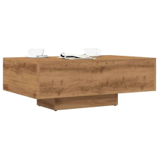 vidaXL kézműves tölgy színű szerelt fa dohányzóasztal 85 x 55 x 31 cm bútor
