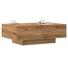 vidaXL kézműves tölgy színű szerelt fa dohányzóasztal 90 x 60 x 31 cm bútor