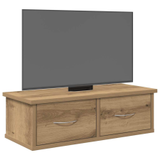 vidaXL kézműves tölgy színű szerelt fa faliszekrény 60x26x18,5 cm bútor