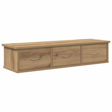 vidaXL kézműves tölgy színű szerelt fa faliszekrény 88x26x18,5 cm (855861) bútor