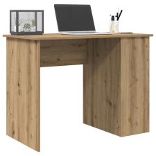 vidaXL kézműves tölgy színű szerelt fa íróasztal 100x55x75 cm íróasztal