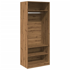 vidaXL kézműves tölgy színű szerelt fa ruhásszekrény 80 x 50 x 200 cm bútor