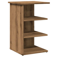 vidaXL kézműves tölgy színű szerelt fa tálalószekrény 35x35x55 cm (856491) bútor