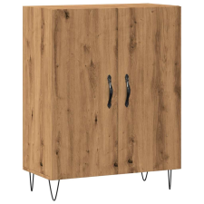 vidaXL kézműves tölgy színű szerelt fa tálalószekrény 69,5x34x90 cm (857178) bútor