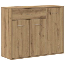 vidaXL kézműves tölgy színű szerelt fa tálalószekrény 88x30x70 cm (861141) bútor