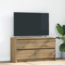vidaXL kézműves tölgy színű szerelt fa TV-szekrény 100x35x54 cm bútor