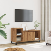 vidaXL kézműves tölgy színű szerelt fa TV-szekrény 100x35x55 cm
