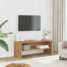 vidaXL kézműves tölgy színű szerelt fa TV-szekrény 100x40x40 cm bútor