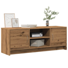 vidaXL kézműves tölgy színű szerelt fa TV-szekrény 102x30x37,5 cm bútor