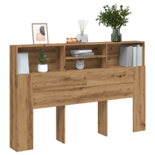 vidaXL kézműves tölgyszínű szerelt fa áthidalószekrény 160x19x103,5 cm ágy és ágykellék