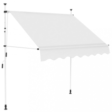 vidaXL Kézzel feltekerhető napellenző krém, 150 cm kerti bútor